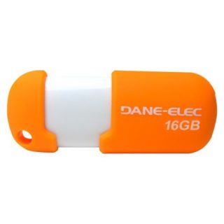 Dane Elec 16GB USB Flash Drive w/Cloud   Orange/White (DA Z16GCN5DA C)