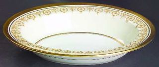 John Aynsley Gold Dowery 10 Oval Vegetable Bowl, Fine China Dinnerware   Gold E