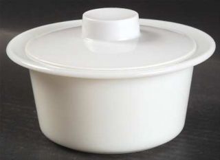 Corning White Coupe Butter Tub & Lid, Fine China Dinnerware   Centura, All White