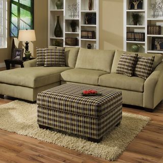 Simmons Nimbus Celedon Sectional Sofa