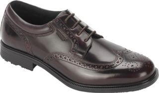 Mens Rockport Essential Details WP Wing Tip   Cordovan Leather Lace Up Shoes