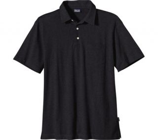 Mens Patagonia Short Sleeved Squeaky Clean Polo   Black Polo Shirts