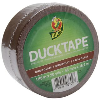 Chocolate Colored Duck Tape (ChocolateModel CDT 4965High performance strength and adhesion characteristicsTears easily by hand without curling and conforms to uneven surfaces20 yards long x 1.875 inches wide )
