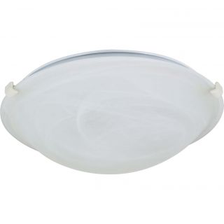 Nuvo 1 light Textured White Clips 13 inch Flush Mount