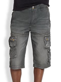 PRPS Cargo Shorts   Green Grey