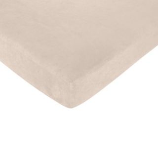 Forest Friends Fitted Crib Sheet   Beige