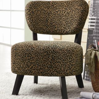 Wildon Home ® Shady Shores Leopard Print Fabric Slipper Chair 900420