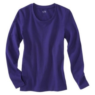 C9 by Champion Womens Long Sleeve Power Workout Tee   Grape Squeeze XL