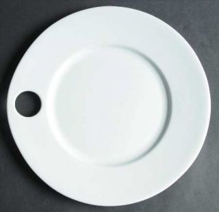 Philippe Deshoulieres Epicure Pierced Dinner Plate (Opening for Sauce Dip), Fine