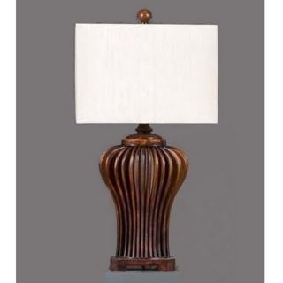 Chestnut Waterfall Traditional Dark Brown Table Lamp