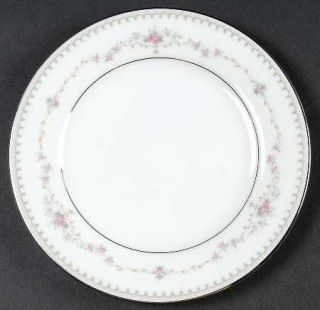 Noritake Fairmont (Platinum Trim) Bread & Butter Plate, Fine China Dinnerware  