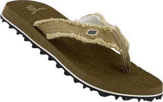Mens Skechers Tantric Fray   Brown Thong Sandals