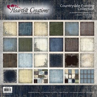 Heartfelt Double sided Paper Collection 12x12 48/sheets countryside Evening