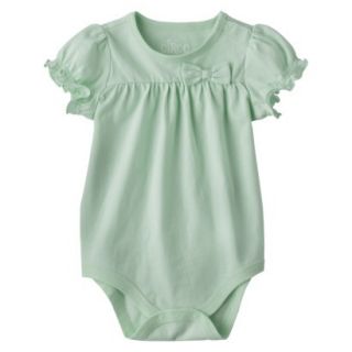 Circo Newborn Infant Girls Short sleeve Solid Bodysuit   Joyful Mint 0 3 M