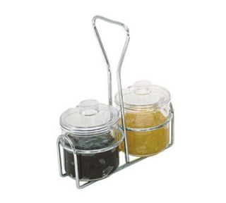 Update International 7 oz Condiment Jar with Cover   Plastic