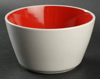 Oneida Color Burst Very Cherry Soup/Cereal Bowl, Fine China Dinnerware   Red In,
