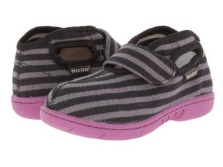 Bogs Kids Baby Bogs Mid Canvas Girls Shoes (Black)