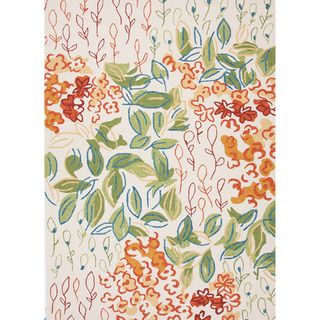 Hand hooked Indoor/ Outdoor Floral Pattern Multi Rug (5 X 76)