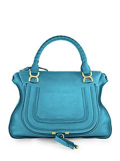 Chloe Marcie Large Shoulder Bag   Laguna Blue