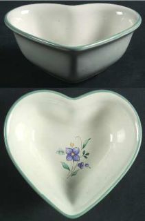 Pfaltzgraff April  6 Inch Heart Shaped Bowl, Fine China Dinnerware   Stoneware,
