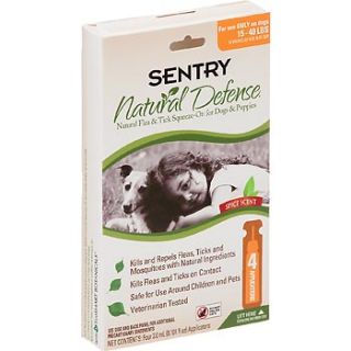 Sentry Natural Defense Flea & Tick Squeeze On For Dogs & Puppies