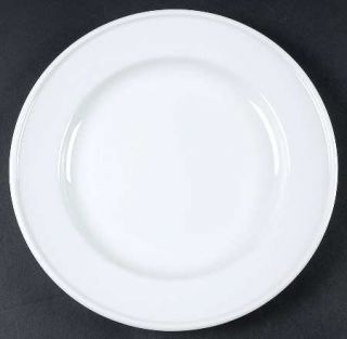 Tabletops Unlimited Cabana White Salad Plate, Fine China Dinnerware   All White,