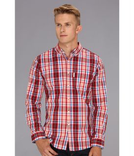 Marc Ecko Cut & Sew Criswell L/S Woven Shirt Mens Long Sleeve Button Up (Red)