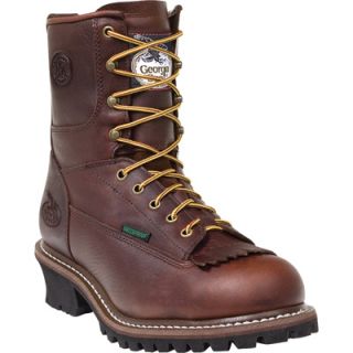 Georgia 8in. Waterproof Logger Boot   Dark Brown, Size 8, Model# G7113