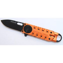 Defender Orange 6.25 inch Mini Folding Knife With Clip