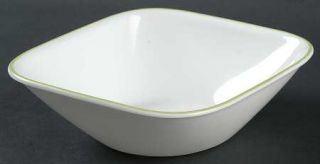 Corning Buttercup Soup/Cereal Bowl, Fine China Dinnerware   Square,Yellow Flower