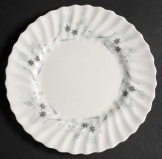 Royal Doulton Millefleur Salad Plate, Fine China Dinnerware   Gray/Blue Flowers