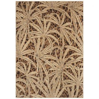 Tommy Bahama Gold Tossed Palm Area Rug 26 X 79)
