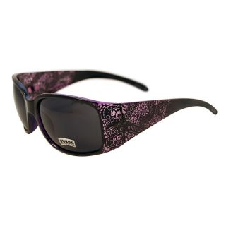 Womens Purple Paisley Fashion Sunglasses