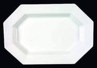 Independence Independence White 13 Oval Serving Platter, Fine China Dinnerware