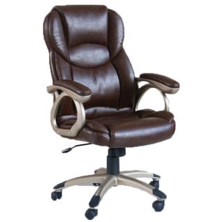 Barton Bycast Pneumatic Lift Office Chair (BrownMaterials Polyurethane Front, PVC Back & Side, FoamFinish Brown Bycast Polyurethane Butterfly MechanismLant Gaslift Powder Coating Base And Nylon CastersWheels 5Arms Powder Coating Arms With Soft PadedDi