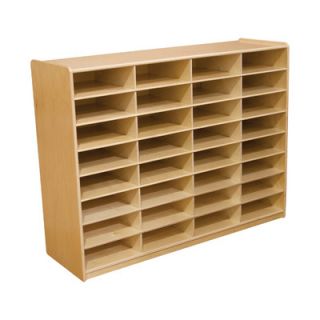 Wood Designs Storage Unit with 3 32 Letter Trays WD1748 Tray Option Without