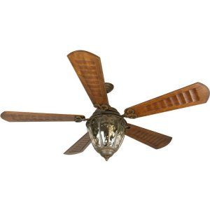 Craftmade CRA K10338 Olivier 70 Ceiling Fan with Custom Carved Scalloped Walnut