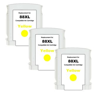 Hp 88xl (c9393an) Yellow Compatible High Yield Ink Cartridge (pack Of 3) (YellowPrint yield 1,700 pages at 5 percent coverageNon refillableModel NL 3x 88XL YellowWarning California residents only, please note per Proposition 65, this product may contai