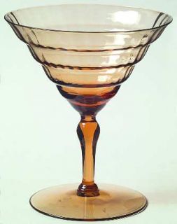 Utility Glass Mandalay Dine Amber Water Goblet   Stem #041, All Amber, Optic Bow