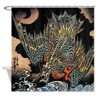  Vintage Hokusai Dragon Shower Curtain  Use code FREECART at Checkout