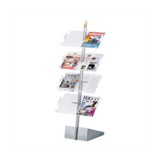 Peter Pepper Freestanding Magazine & Literature Rack with 8 Slotted Pockets MR S