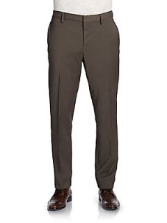 Stretch Wool Trousers   Taupe