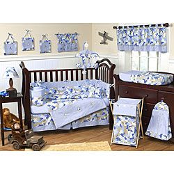 Sweet Jojo Designs Blue Camo 9 piece Crib Bedding Set