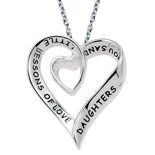 Bridge Jewelry Necklace, Silver Heart