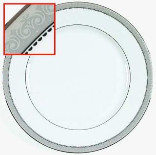 Mikasa Platinum Crown Dinner Plate, Fine China Dinnerware   Esquire, Platinum Ba