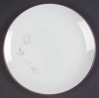 Four Crown Primrose Bread & Butter Plate, Fine China Dinnerware   Pale Pink Rose
