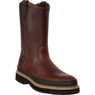 Georgia Giant 9in. Wellington Pull On Work Boot   Soggy Brown, Size 10, Model#