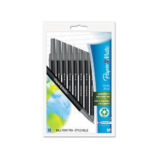 Paper Mate Write Bros Black Recycled Ballpoint Pens (pack Of 10)