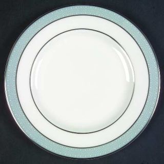 Royal Doulton Etude Bread & Butter Plate, Fine China Dinnerware   White On Gray