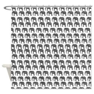  Damask Elephant Pattern Shower Curtain  Use code FREECART at Checkout